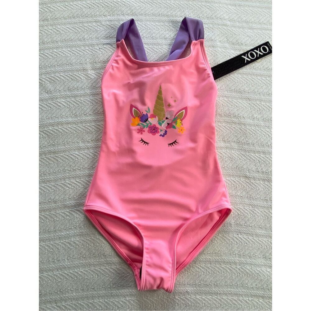 Xoxo Unicorn Swimsuit Bathing Suit Size SMALL (4)